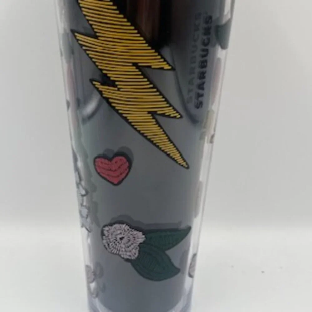 Starbucks Tattoo Love Valentine Stitch 2019 Tumbler Venti With Lid NEW‎